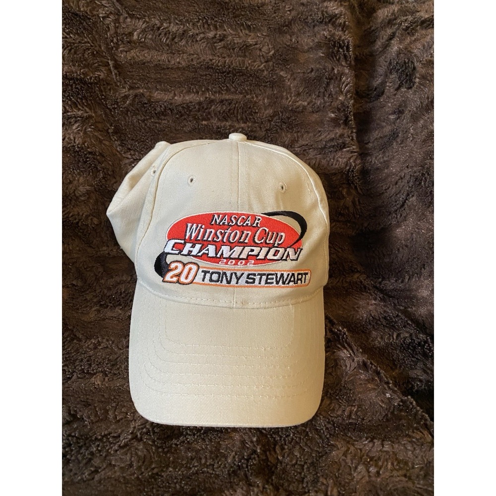 Tony Stewart #20 2002 NASCAR Winston Cup Series Champion Adjustable Racing Hat